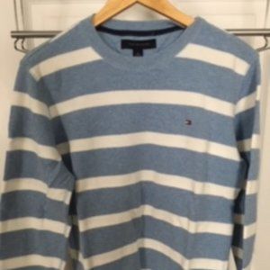 Men's Tommy HIlfiger Blue Striped Top - Medium